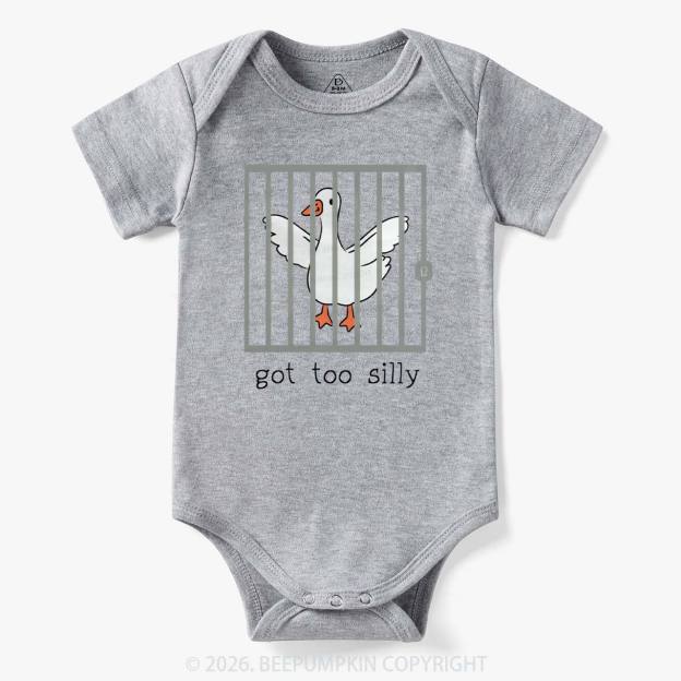 Funny Goose Got Too Silly Bodysuit