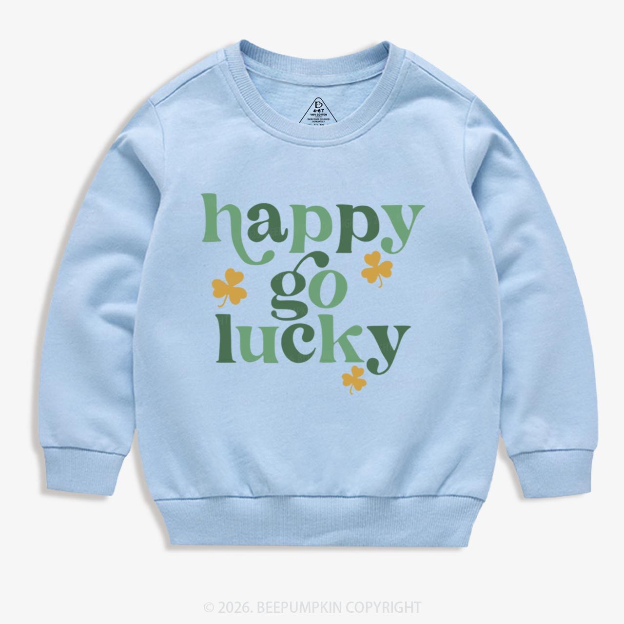 Happy Go Lucky St. Patrick's Day Kid's Sweatshirt