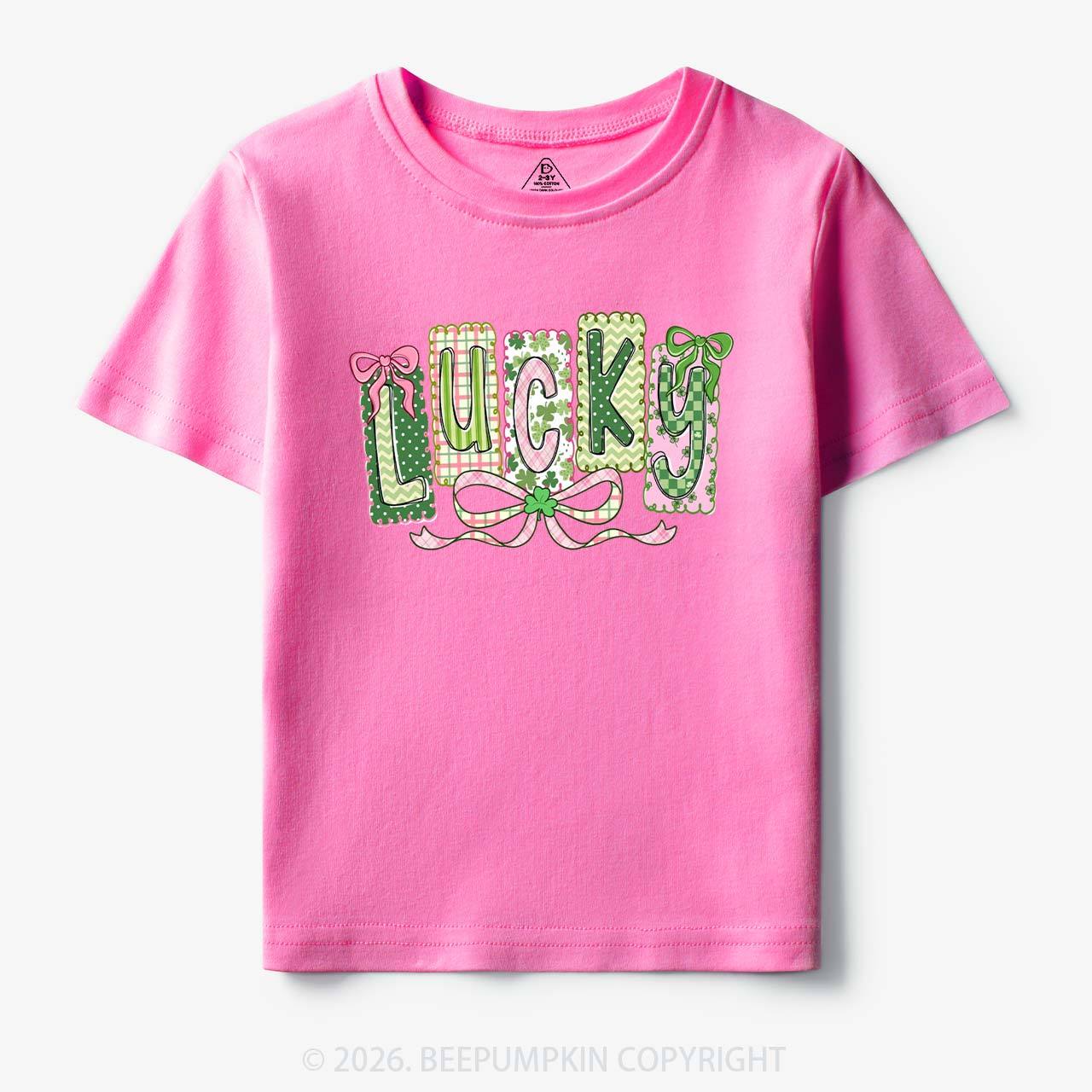Lucky Shamrock St. Patrick's Day Toddler&Kid's Tees Beepumpkin