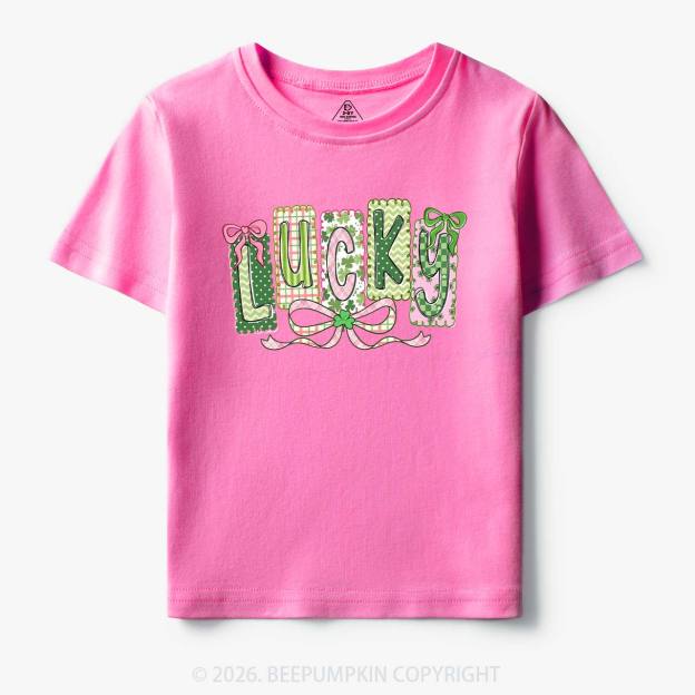 Lucky Shamrock St. Patrick's Day Toddler&Kid's Tees Beepumpkin