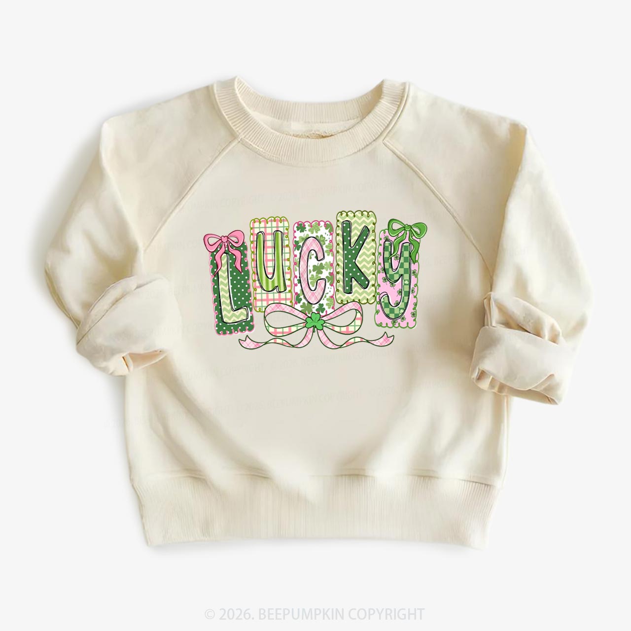 Lucky Shamrock St. Patrick's Day Kid's Sweatshirt
