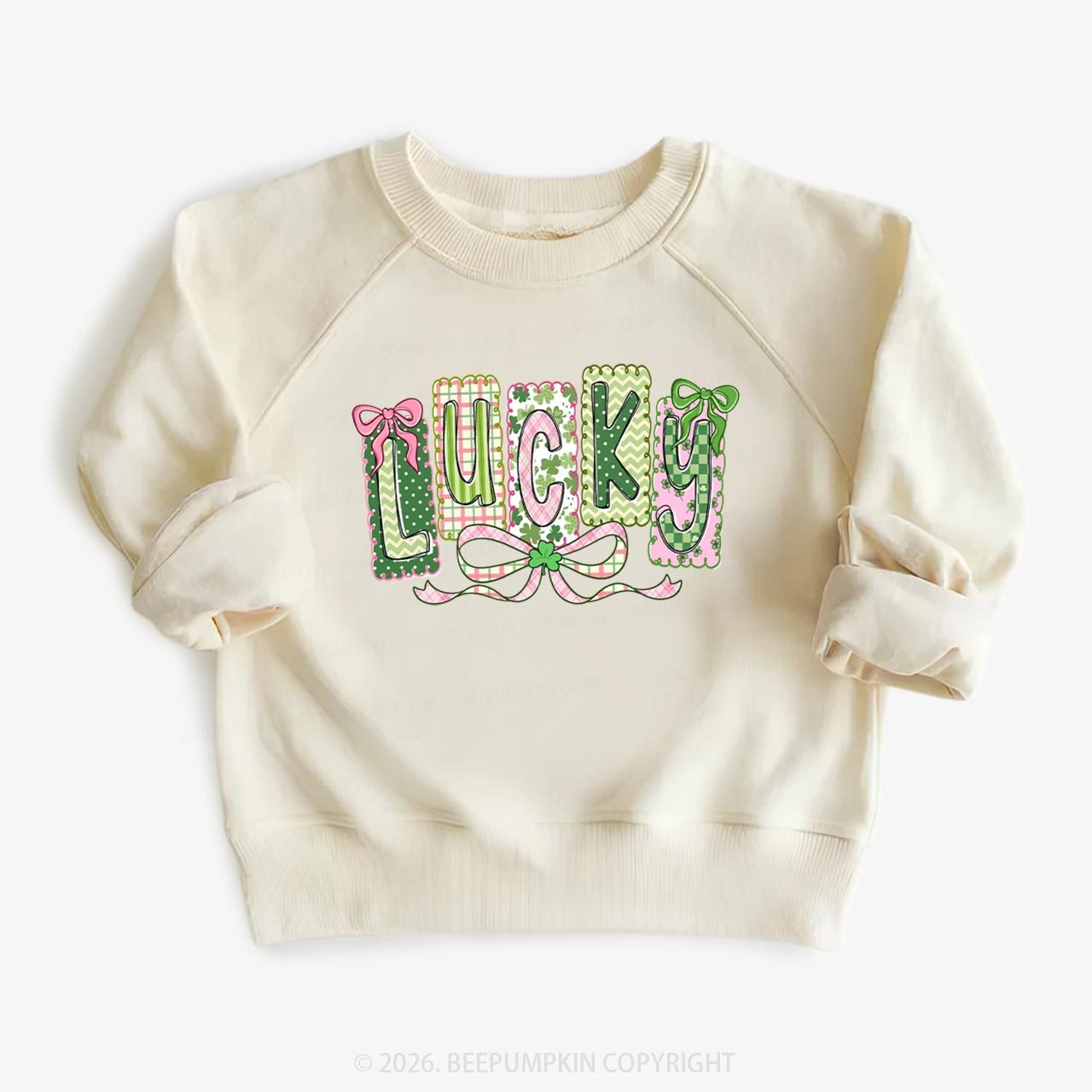 Lucky Shamrock St. Patrick's Day Kid's Sweatshirt