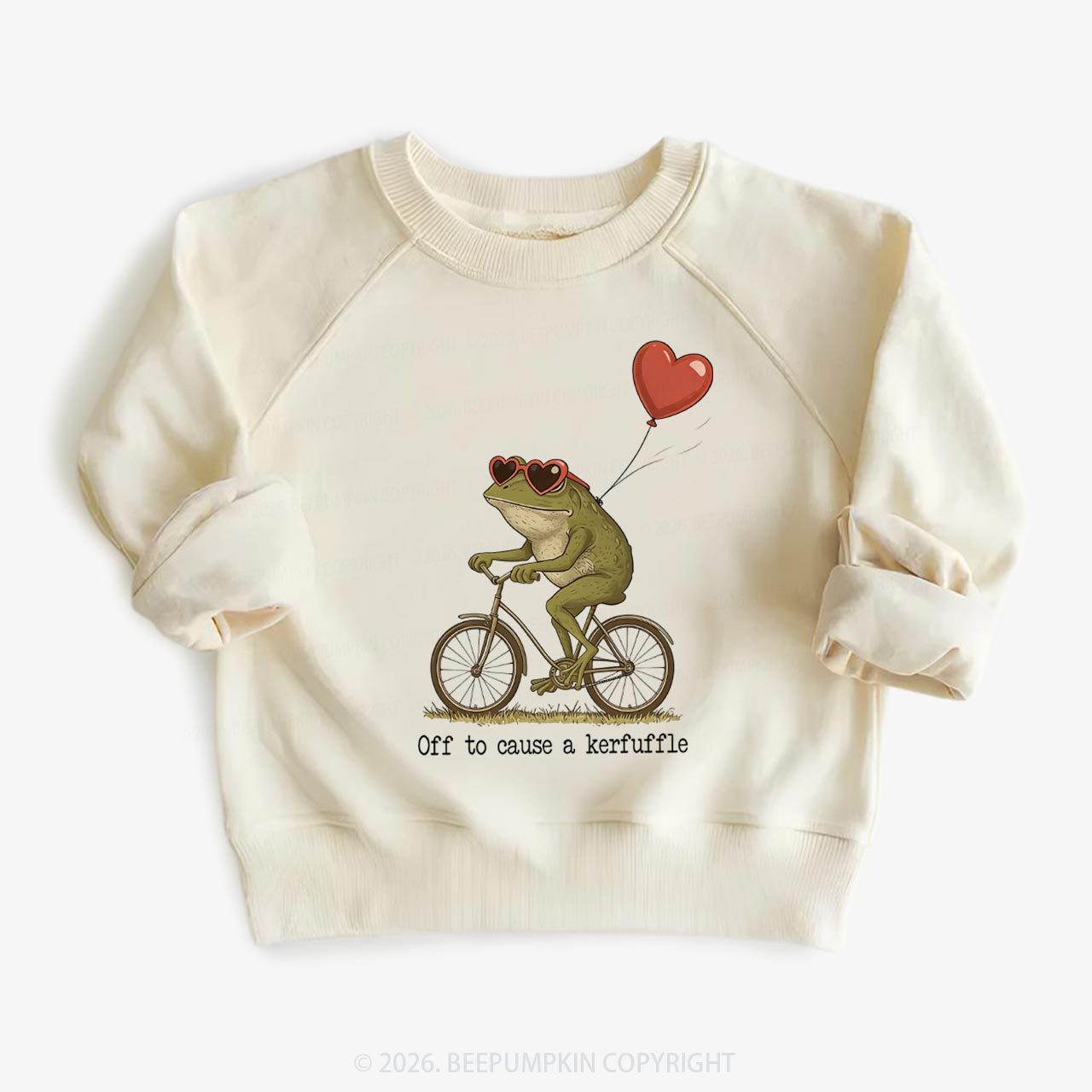 Off to Cause a Kerfuffle Valentine's Day Kid's Sweatshirt