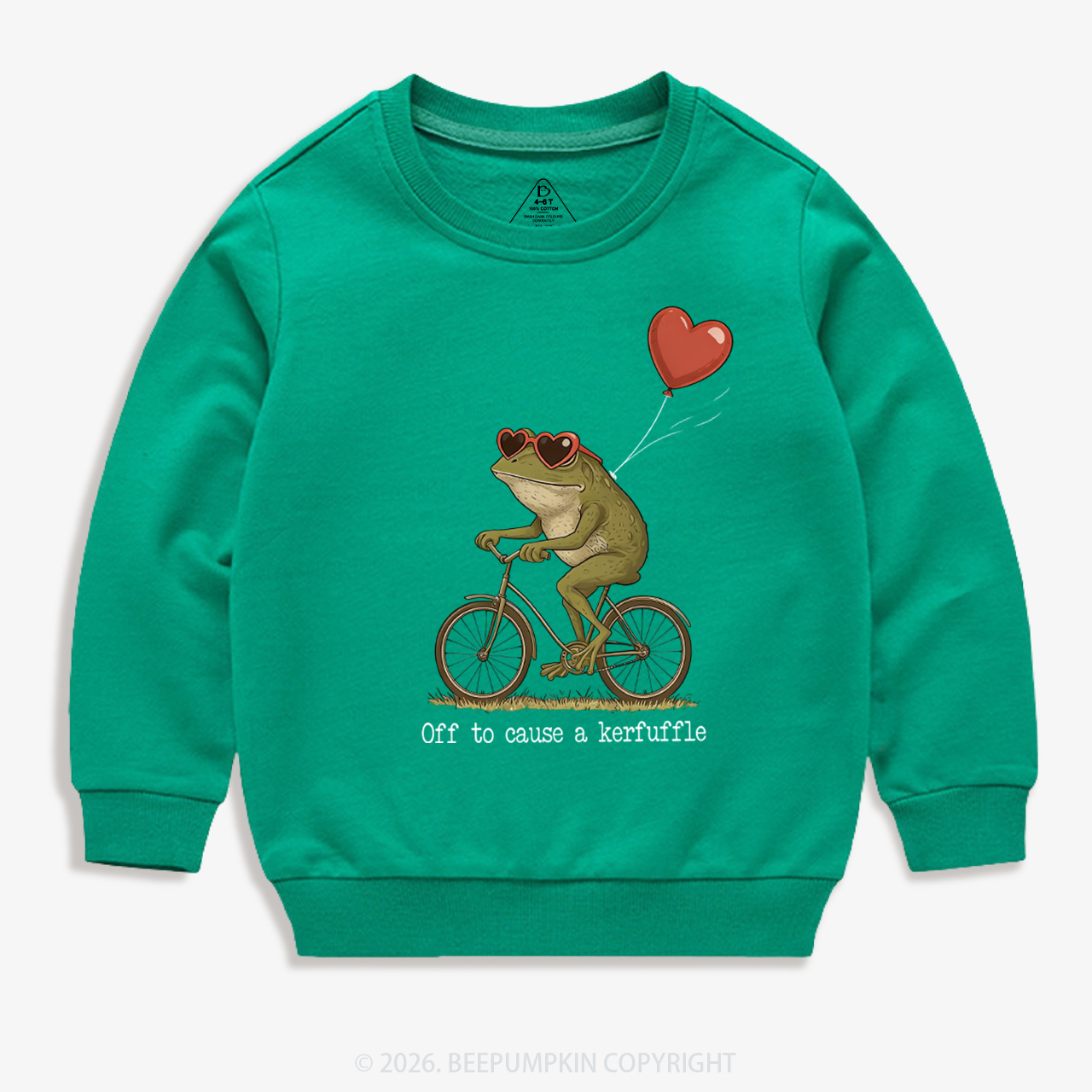 Off to Cause a Kerfuffle Valentine's Day Kid's Sweatshirt