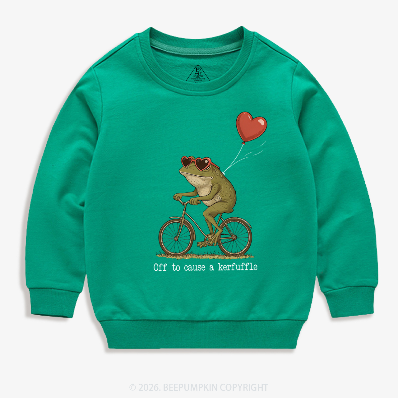 Off to Cause a Kerfuffle Valentine's Day Kid's Sweatshirt