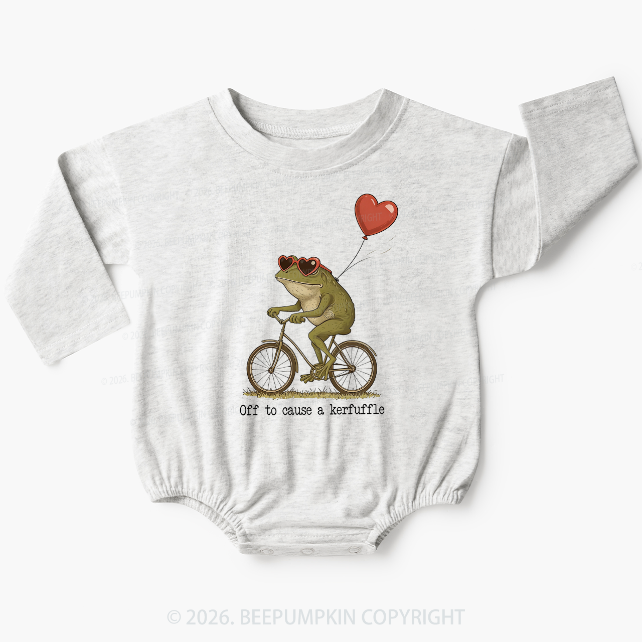 Off To Cause A Kerfuffle Baby Bubble Romper Beepumpkin