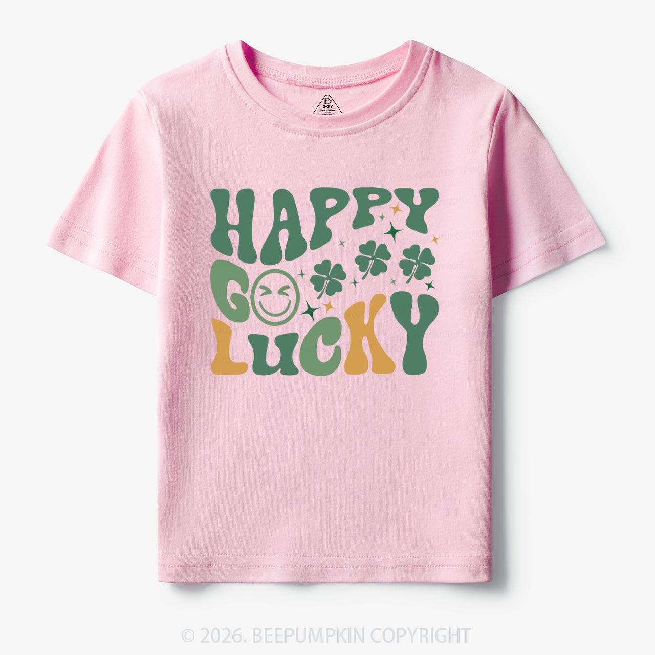 Happy Go Lucky Retro Toddler Shirt