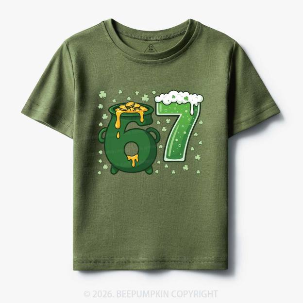 Six Seven St Patrick's Day Toddler&Kid's Tees Beepumpkin