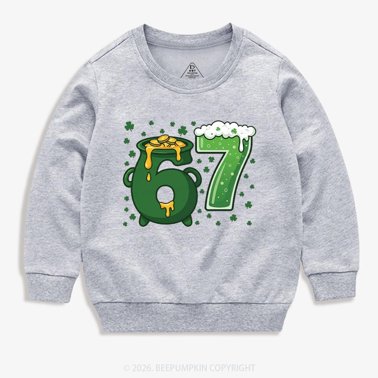 Six Seven St Patrick's Day Kid's Sweatshirt