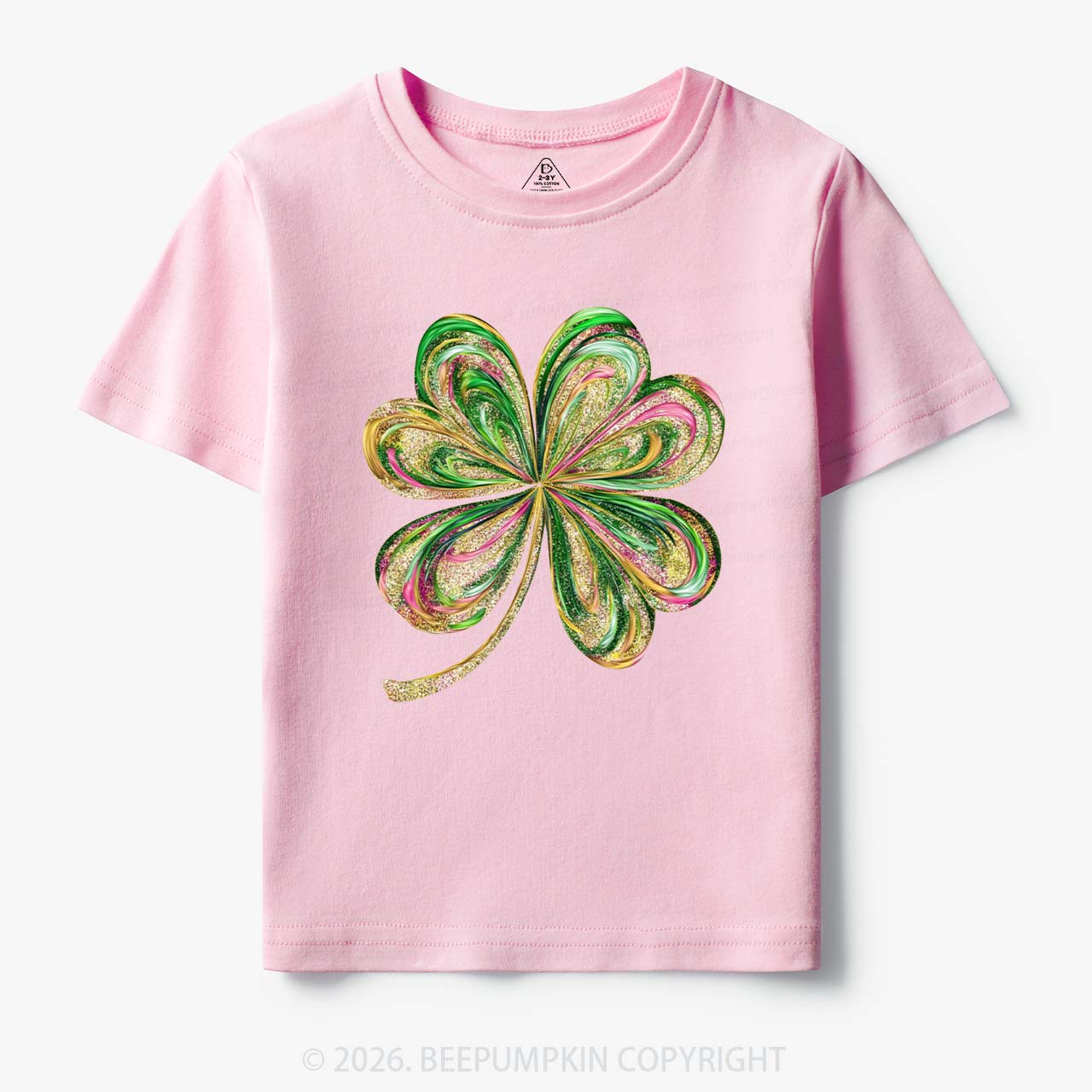 Retro Lucky Shamrock St Patrick's Day Toddler&Kid's Tees Beepumpkin