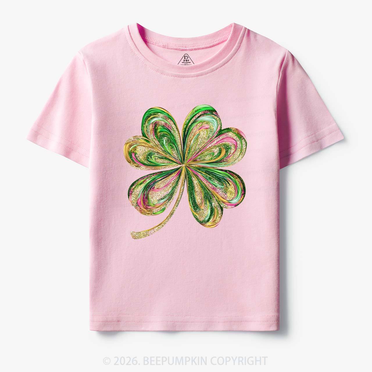 Retro Lucky Shamrock St Patrick's Day Toddler&Kid's Tees Beepumpkin
