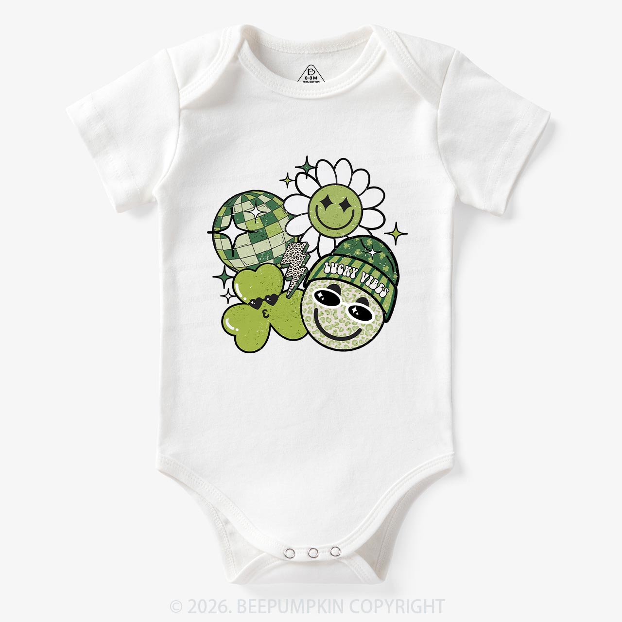Disco Lucky Vibes Bodysuit For Baby