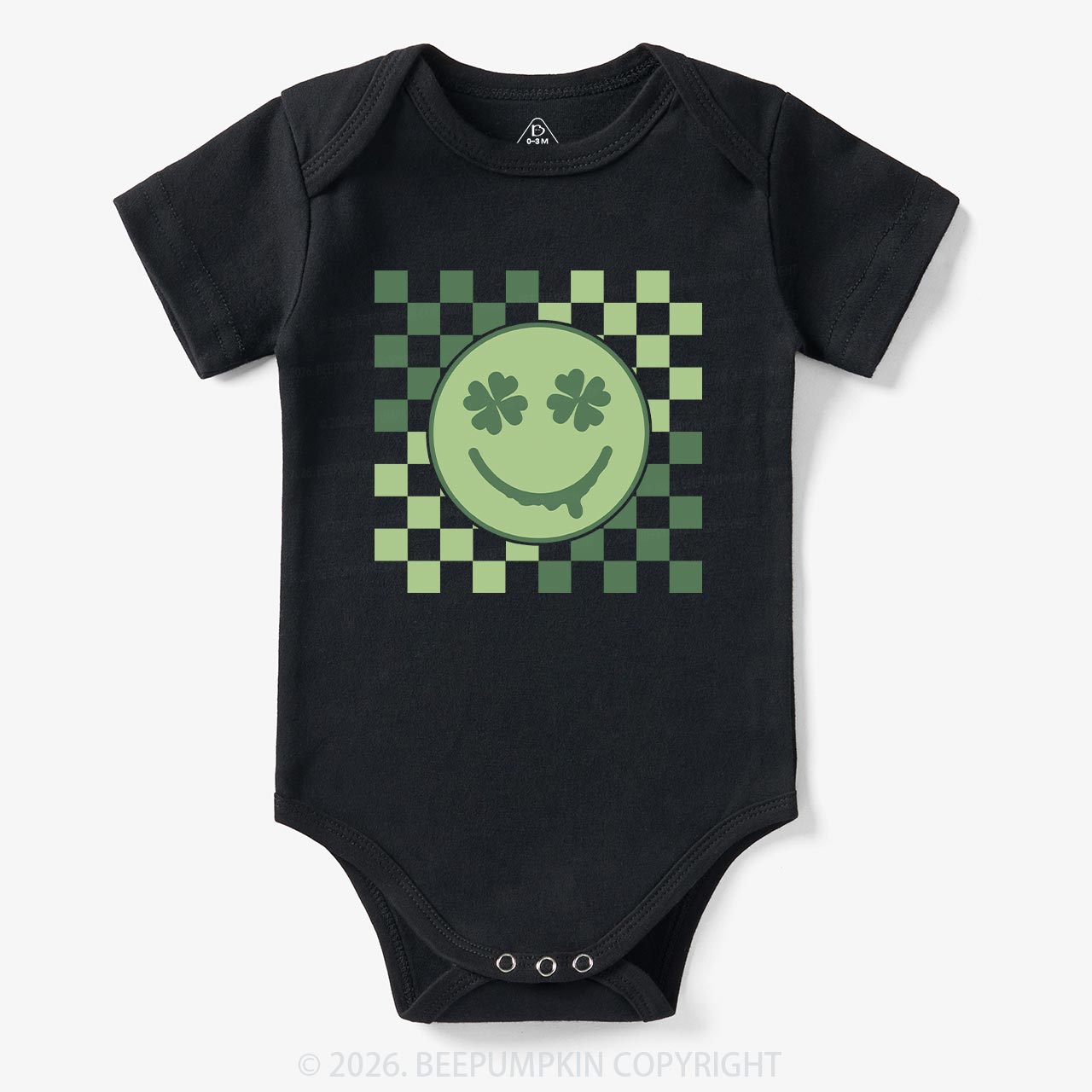 Retro Clover St.Patricks Day Bodysuit