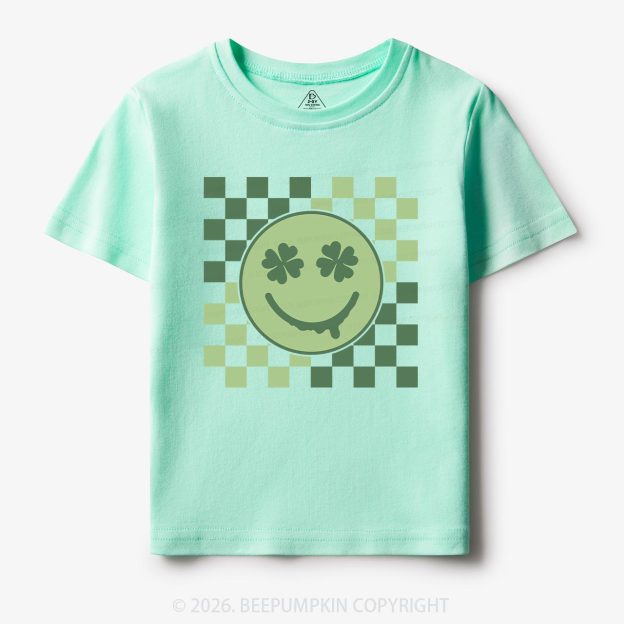 Retro Clover St.Patricks Day Toddler&Kid's Tees Beepumpkin