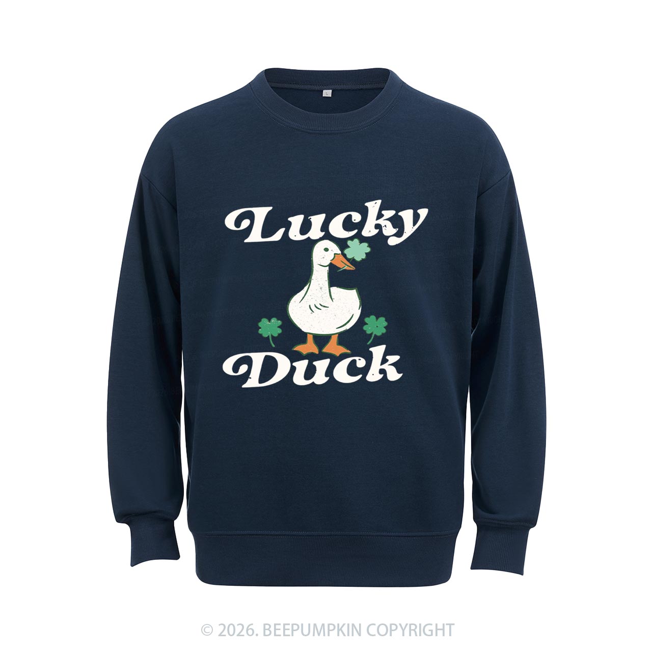 Lucky Duck St Patrick's Day Aldult Sweatshirt