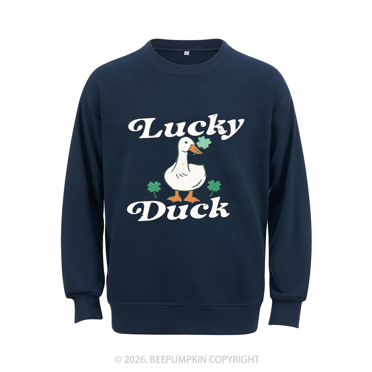 Lucky Duck St Patrick's Day Aldult Sweatshirt