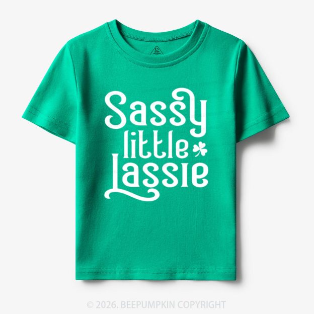 Sassy Little Lassie St. Patrick's Day Toddler&Kid's Tees Beepumpkin