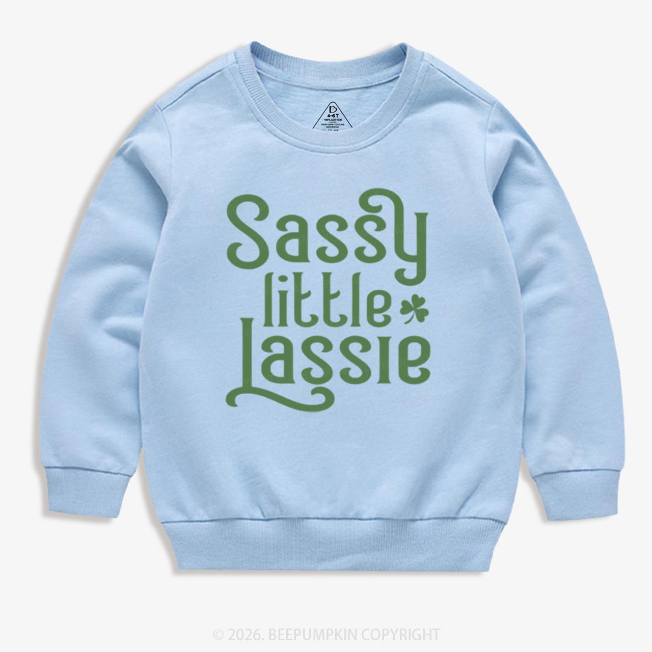 Sassy Little Lassie St. Patrick's Day Kid's Sweatshirt