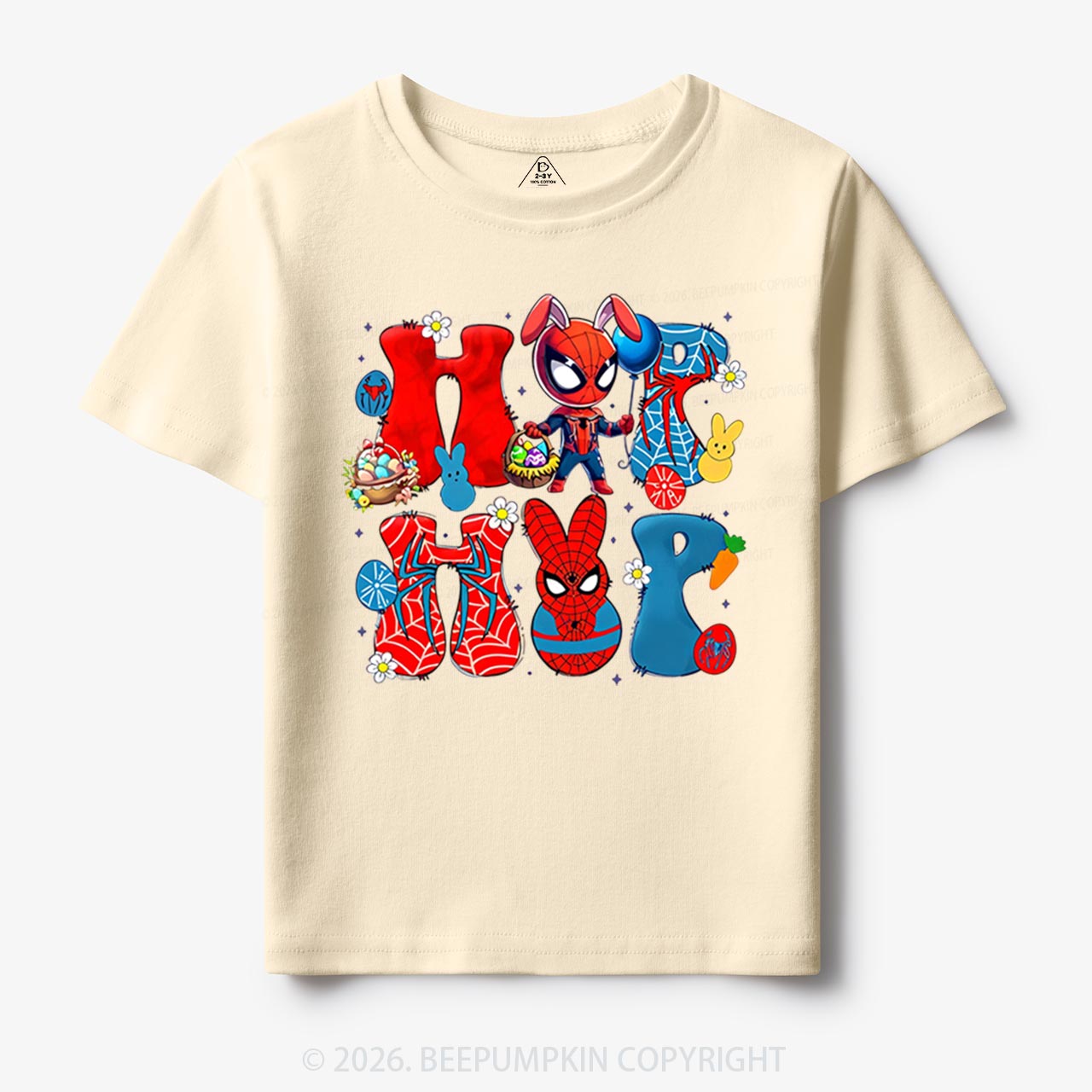 Cartoon Easter Bunny Toddler&Kid's Tees Beepumpkin