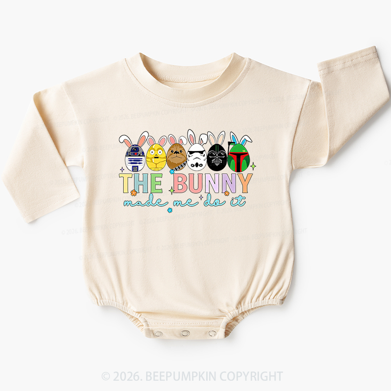 Cute Cartoon Characters Happy Easter Baby Bubble Romper Beepumpkin