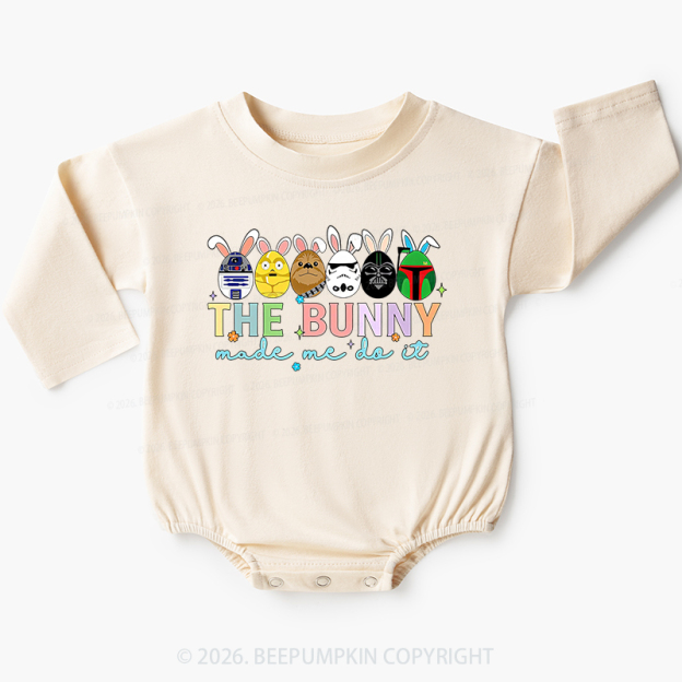 Cute Cartoon Characters Happy Easter Baby Bubble Romper Beepumpkin