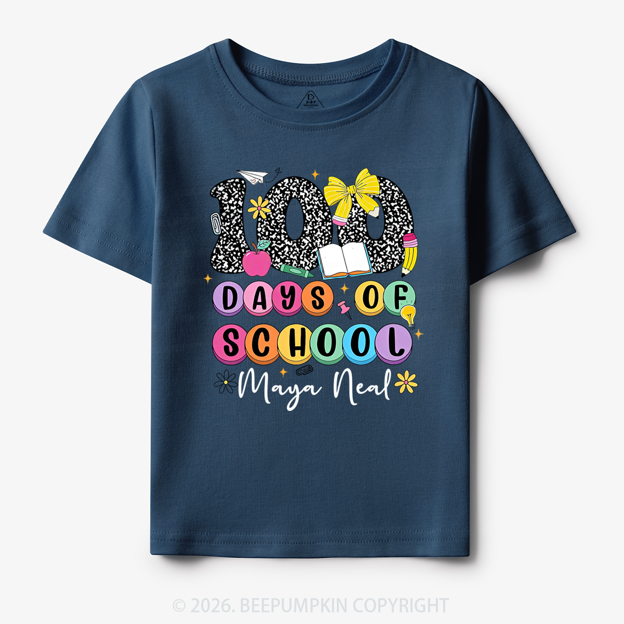 Personalized 100 Days Smarter and Sweeter Toddler&Kid's Tees