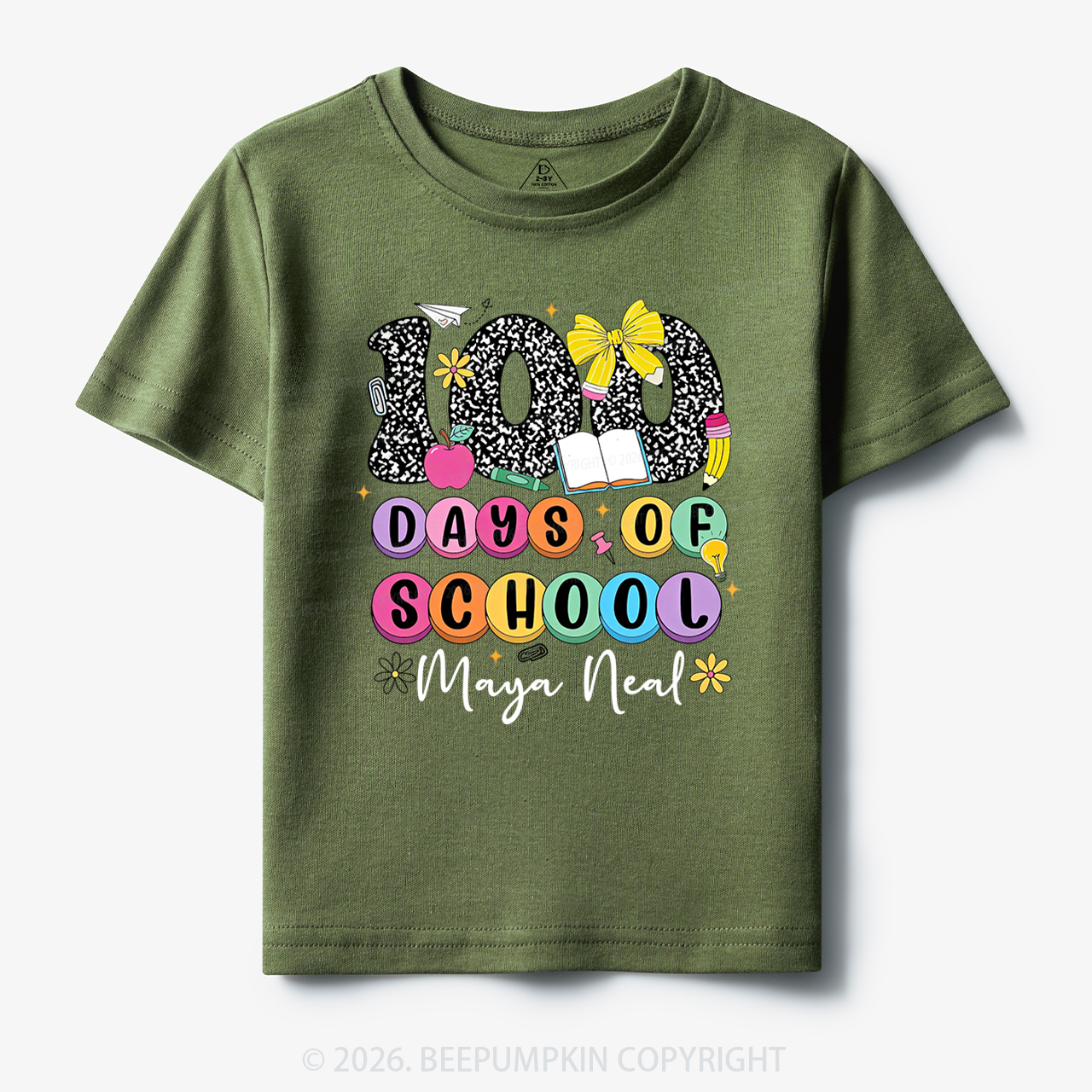 Personalized 100 Days Smarter and Sweeter Toddler&Kid's Tees