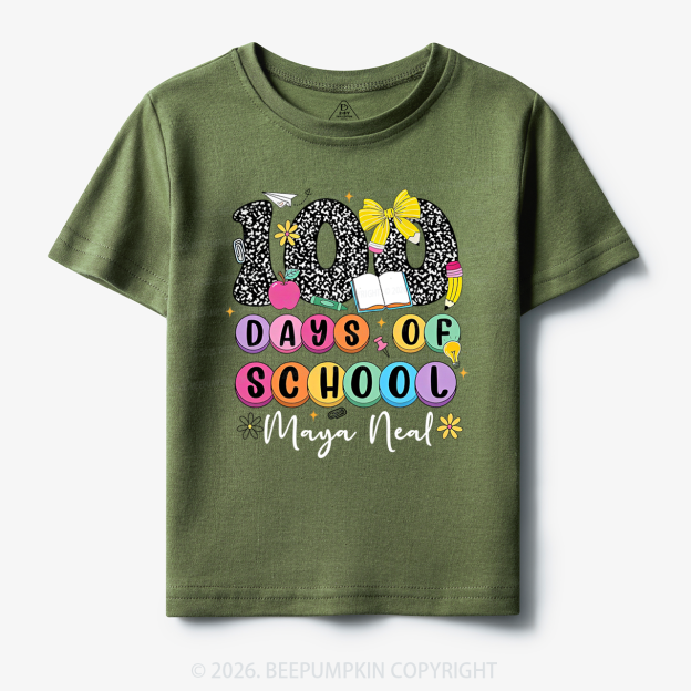 Personalized 100 Days Smarter and Sweeter Toddler&Kid's Tees