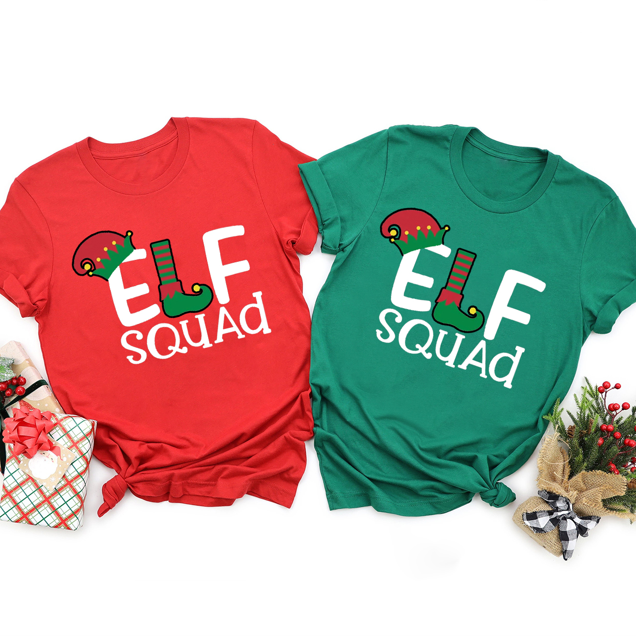 Elf Squad Christmas Family Shirts