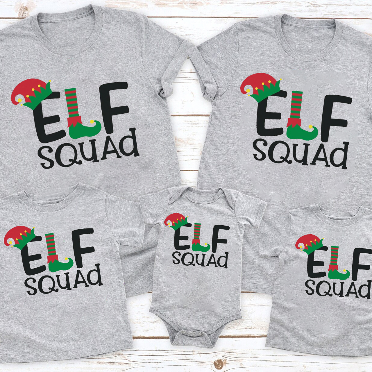 Elf Squad Christmas Family Shirts