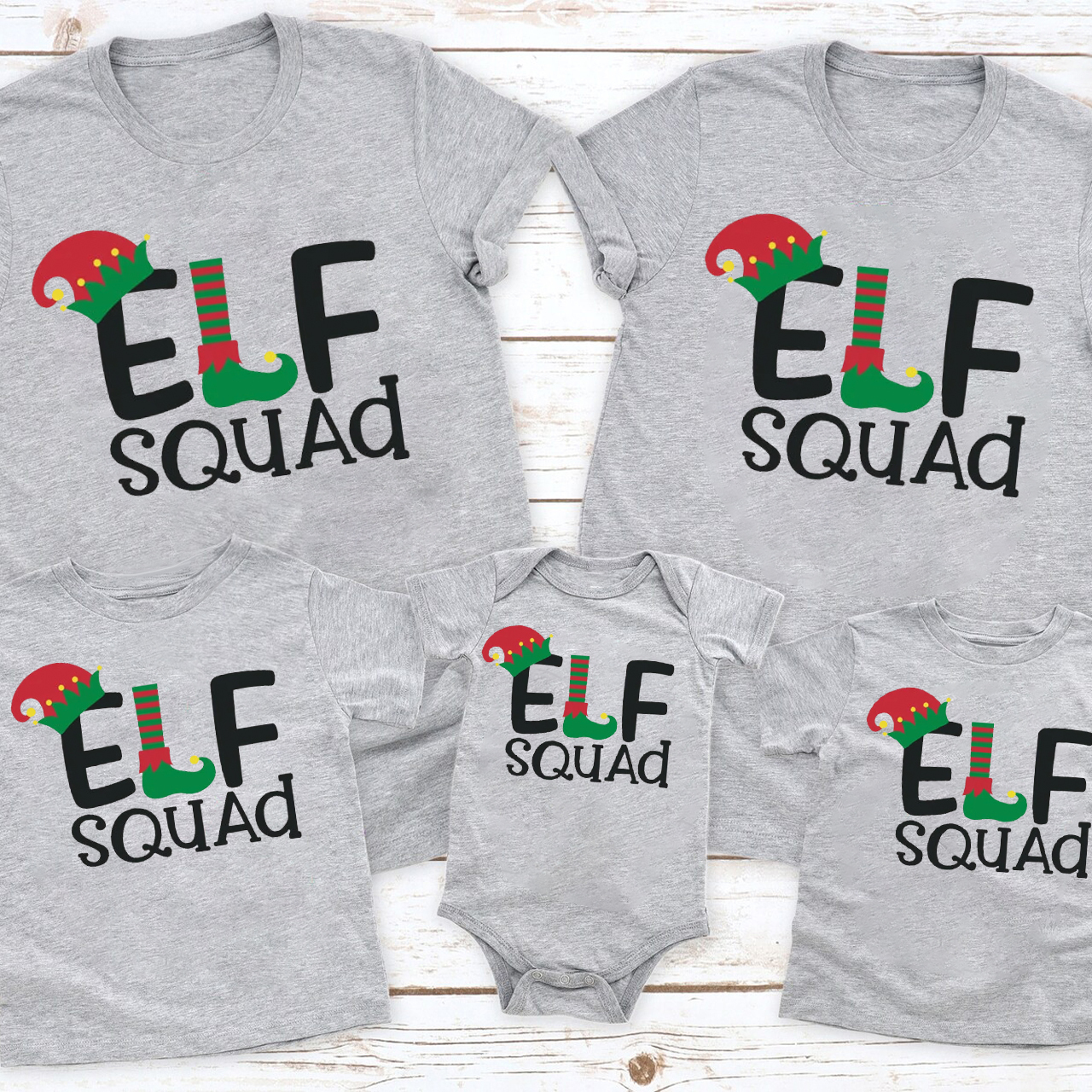 Elf Squad Christmas Family Shirts