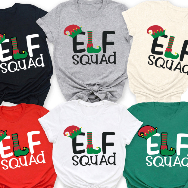 Elf Squad Christmas Family Shirts