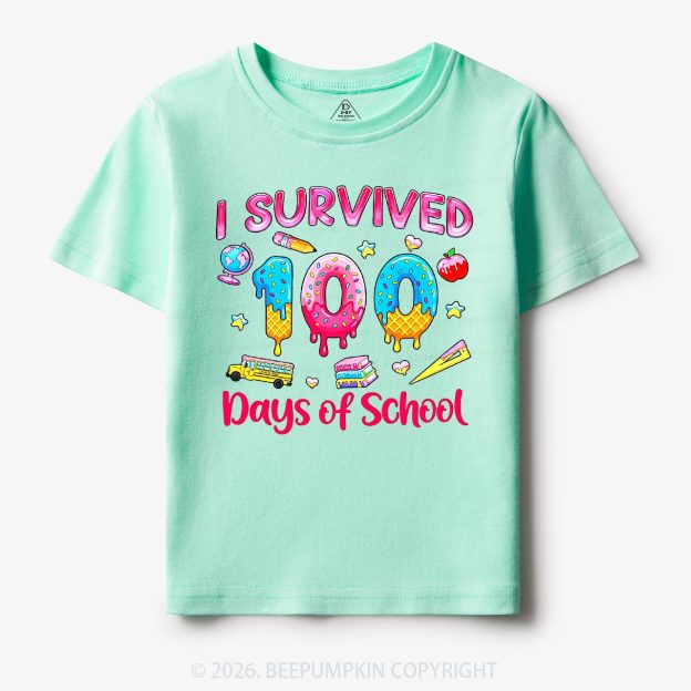 Sweet Survivor 100 Days Of School Toddler&Kid's Tees