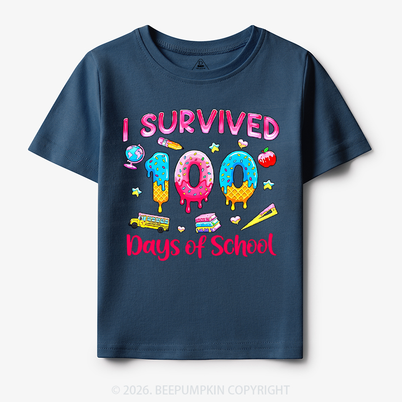 Sweet Survivor 100 Days Of School Toddler&Kid's Tees