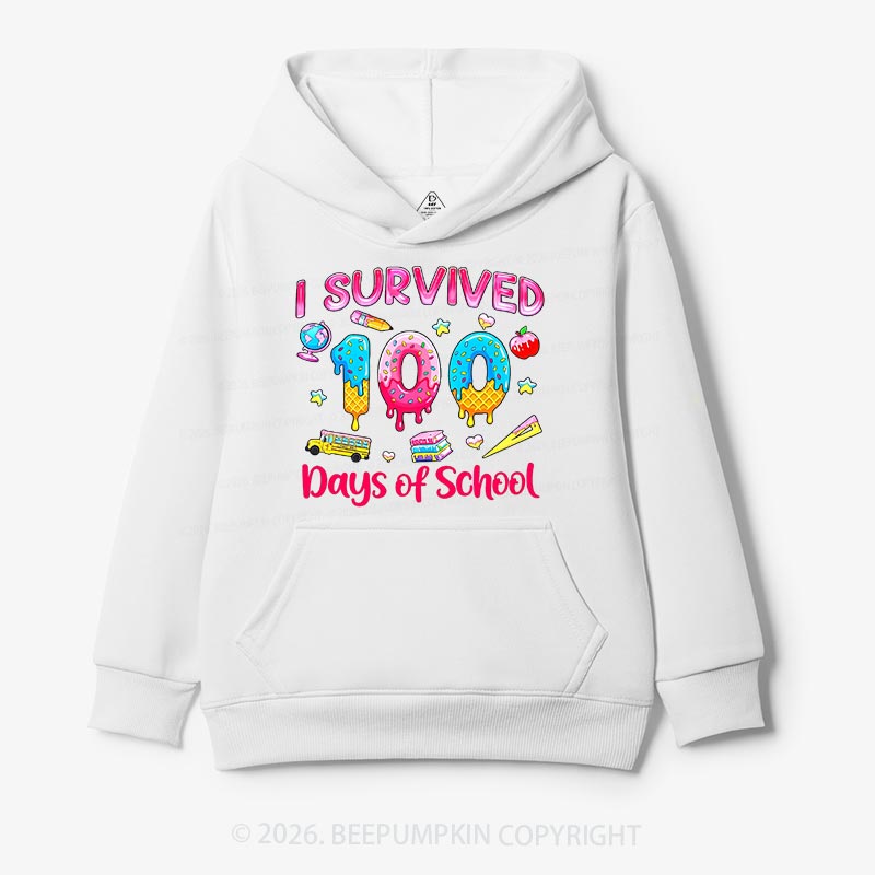 Sweet Survivor 100 Days Of School Toddler&Kid's Hoodies
