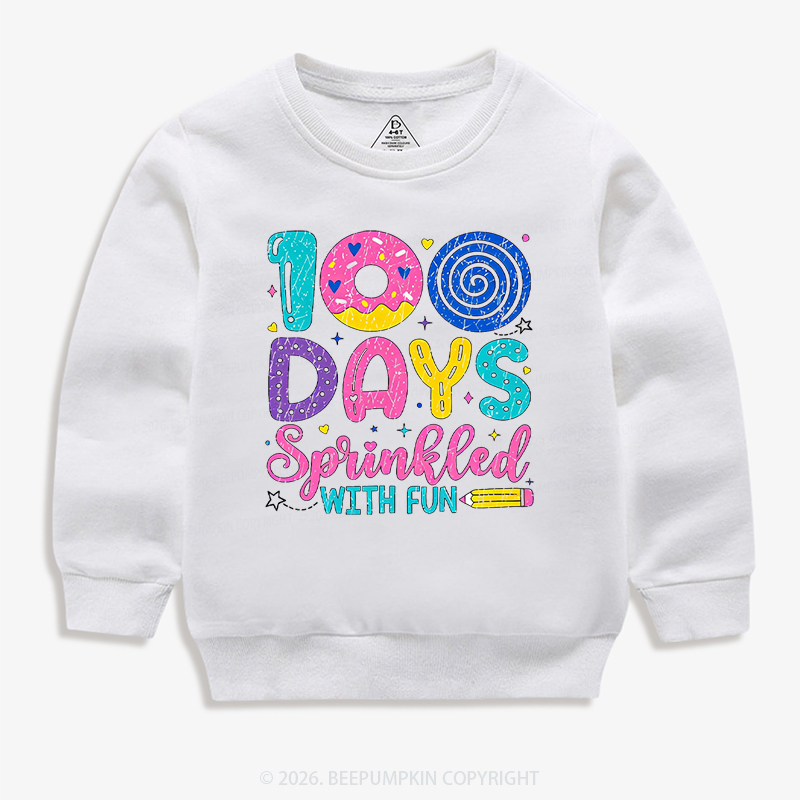 100 Days Sprinkled With Fun Toddler&Kid's Sweatshirt