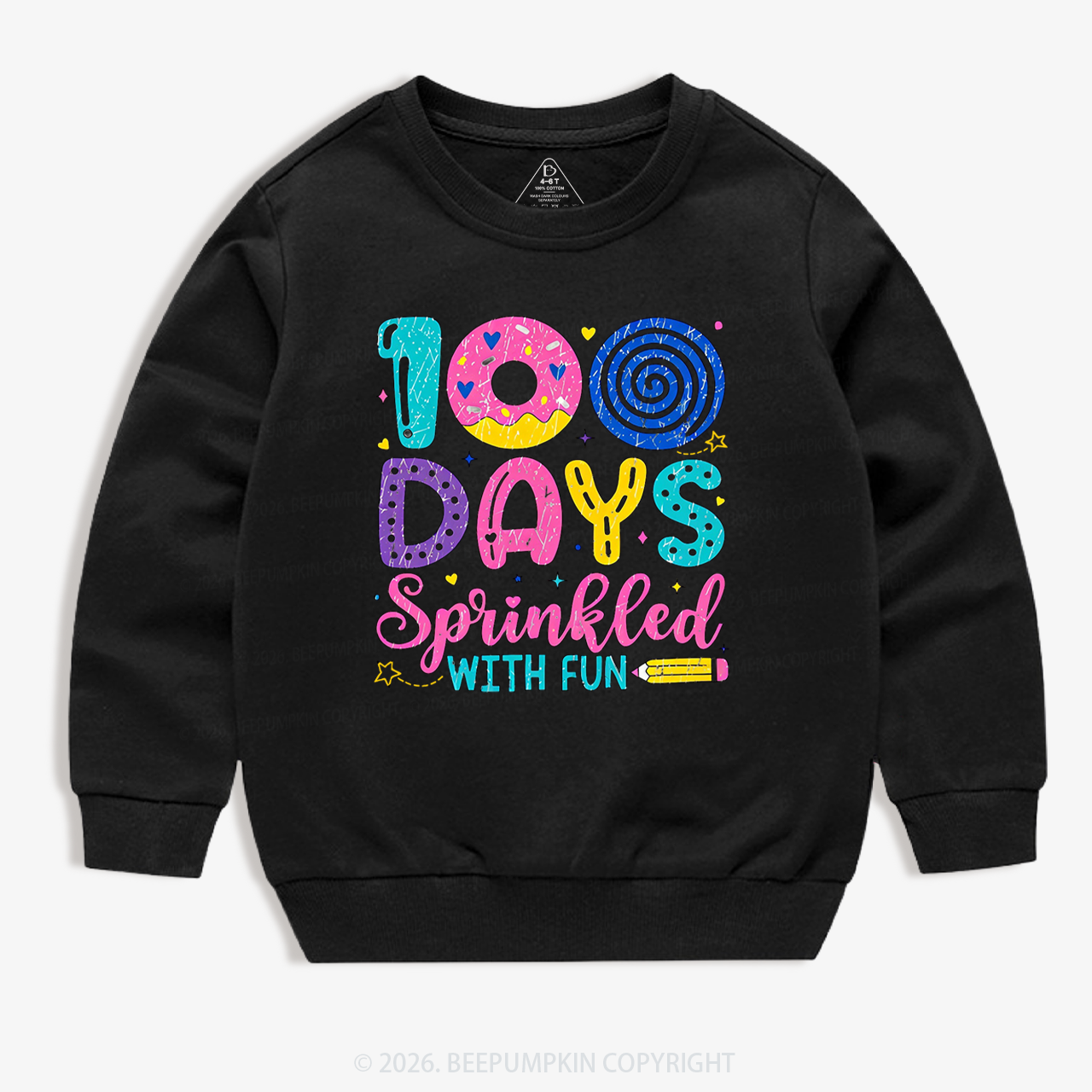 100 Days Sprinkled With Fun Toddler&Kid's Sweatshirt
