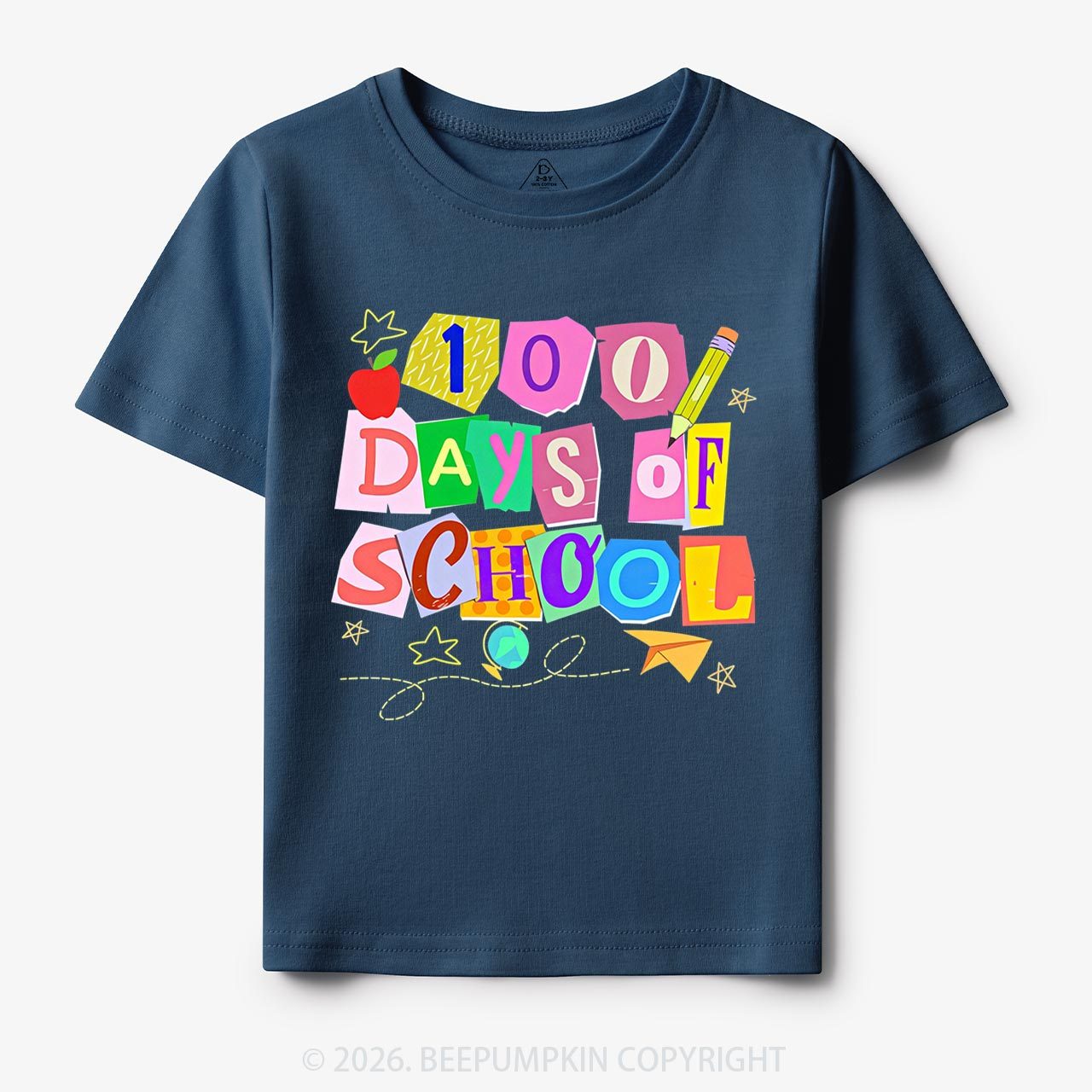 Crafty Classroom 100 Days Edition School Toddler&Kid's Tees
