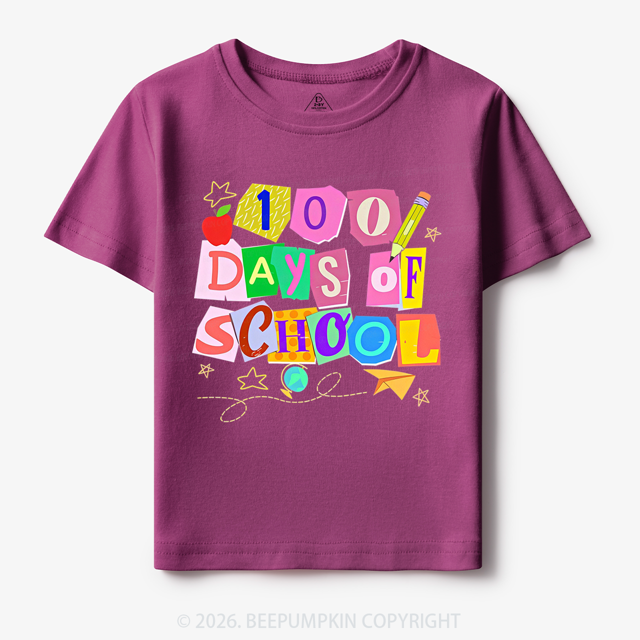 Crafty Classroom 100 Days Edition School Toddler&Kid's Tees