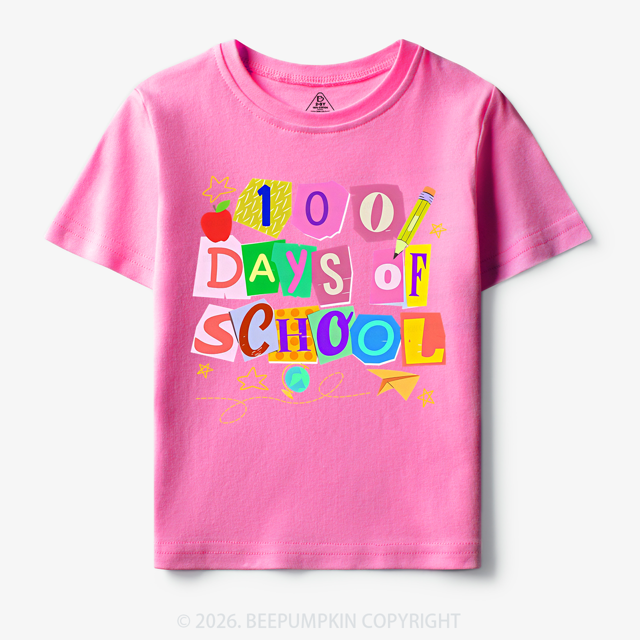 Crafty Classroom 100 Days Edition School Toddler&Kid's Tees