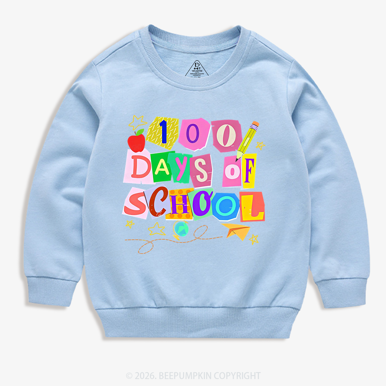 Crafty Classroom 100 Days Edition School Toddler&Kid's Sweatshirt