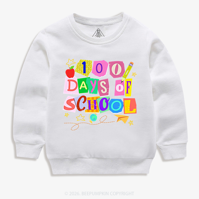 Crafty Classroom 100 Days Edition School Toddler&Kid's Sweatshirt