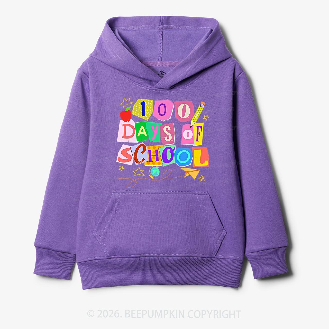 Crafty Classroom 100 Days Edition School Toddler&Kid's Hoodies