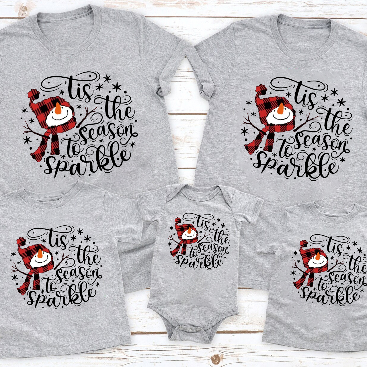 Tis The Season To Sparkle Christmas Family Shirts