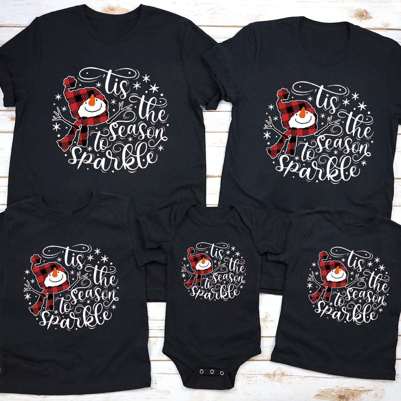 Tis The Season To Sparkle Christmas Family Shirts