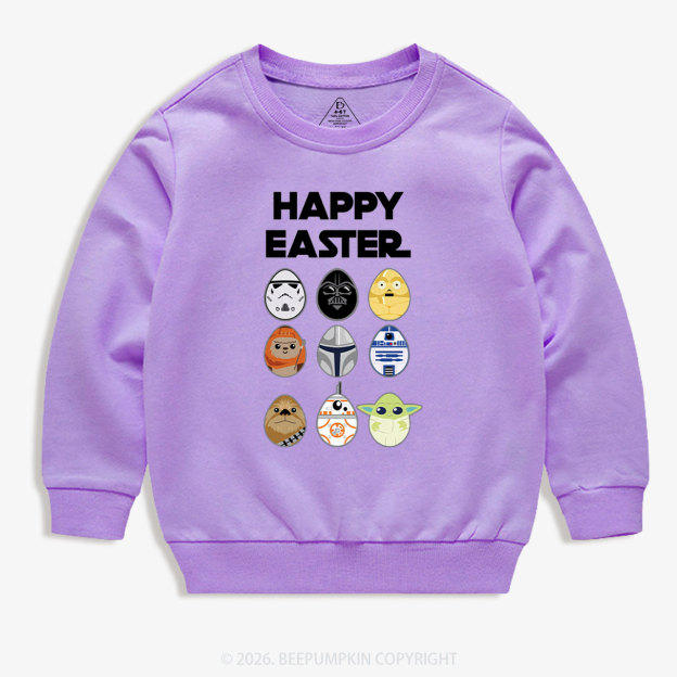 Easter Funny Trooper Eggpire Kid's Sweatshirt