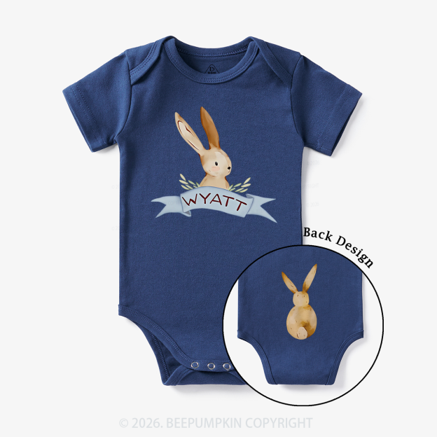 Personalized Peekaboo Bunny Baby Bodysuit