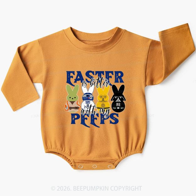 Easter Is Better With My Peeps Baby Bubble Romper
