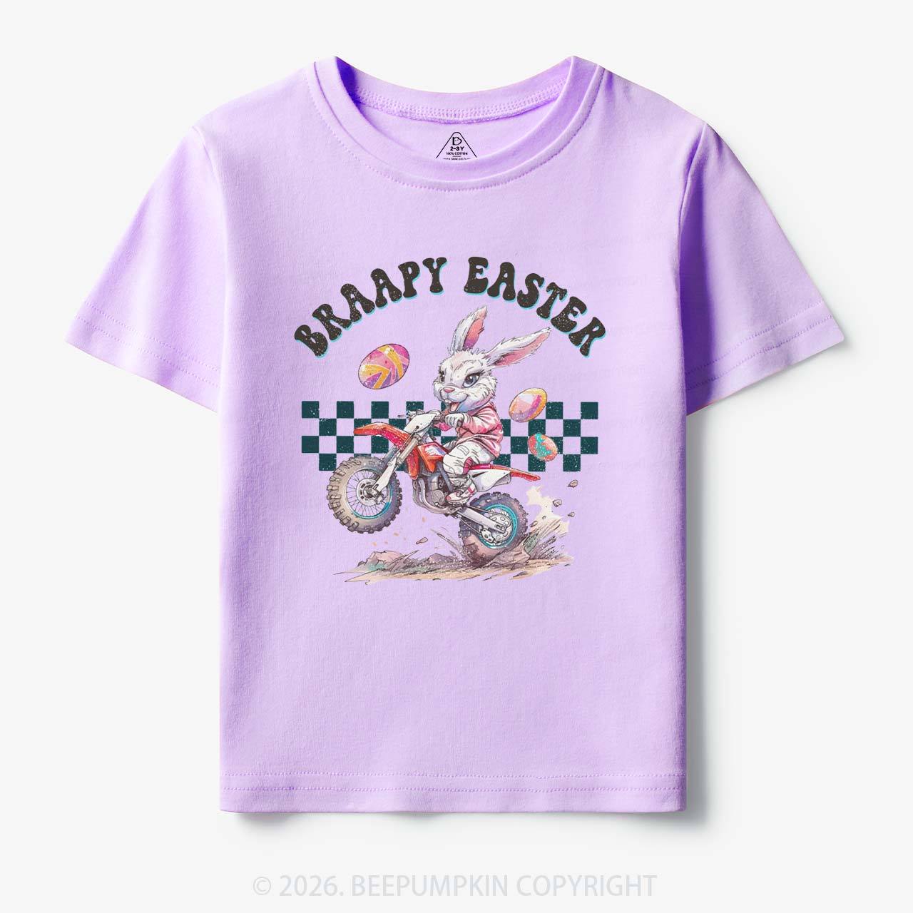 Braapy Easter Dirt Bike Toddler&Kid's Tees