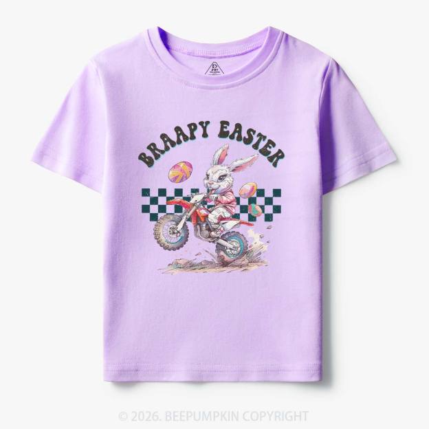 Braapy Easter Dirt Bike Toddler&Kid's Tees